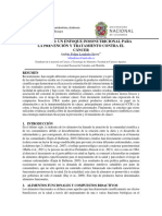 Simbióticos: Estrategia Inmunonutricional para La Prevención y Tratamiento Contra El Cáncer