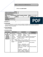 Unidad de Aprendizaje de de Computacion - 4 Primaria