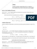 Likelihood Ratio Tests