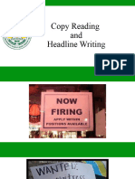 Copyreading & Headline Writing-Division Virtual Training