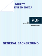 Foreign Direct Investment in India: Hitender Mehta Sr. Associate & Head Vaish Associates Advocates Gurgaon, India