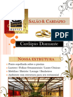 Cardapio Diamante 2024 e 2025