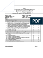 Micro Project List ACN