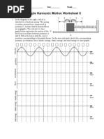 Simple Harmonic Motion Worksheet 6: Name Date Period