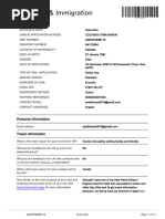 UK Visas & Immigration: Personal Information