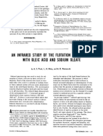 An Infrared Study of The Flotation of Hematite With Olelc Acid and Sodium Oleate