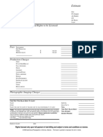 APA Estimate Form