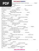 Word Formation WORKSHEET