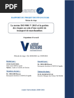 La Norme ISO 9001 V 2015 Et La Gestion Des Risques Au Sein D'une Société de Transport de Marchandises