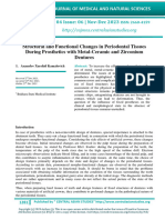 Structural and Functional Changes in Periodontal Tissues During Prosthetics With Metal-Ceramic and Zirconium Dentures