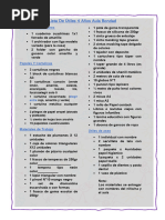 Lista de Útiles 4 Años Aula Bondad