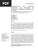 Autoevaluación DEL Liderazgo Pedagógico: UNA Experiencia DE Aprendizaje Y Desarrollo Profesional en La Escuela