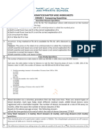 Chapter Wise Worksheet Grade - 8