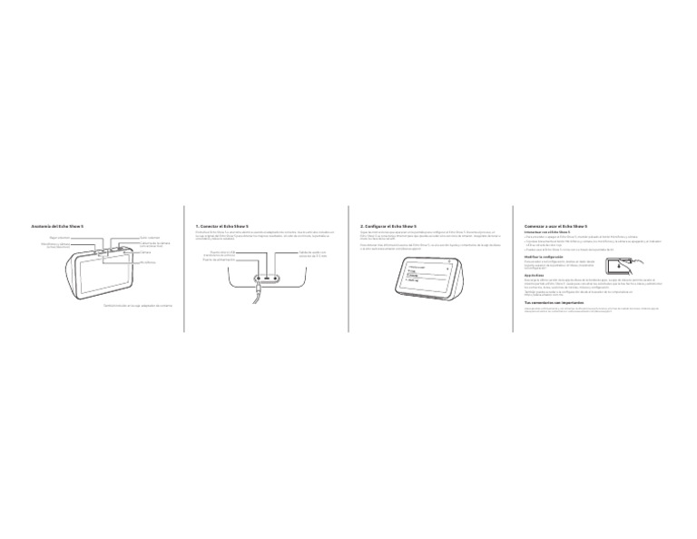 Echo+Show+5 QSG MX | PDF | Micrófono | Software