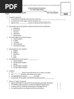 Evaluacion Anual Biologia 5to Sec 2023 Gpa