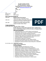 Mary Emmanuel CV2