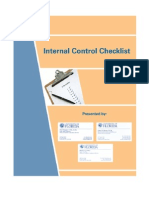 Internal Control Checklist