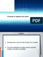 Formule În Registrul de Calcul