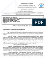 Atividades 5º Ano A - Período de Realização 26-04-2021 A 07-05-2021 (Devolver Dia 10-05-2021) Escola São Cristóvão