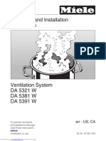 Da 5321 W Operating and Installation Instructions