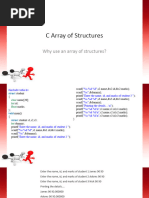 C Array of Structures