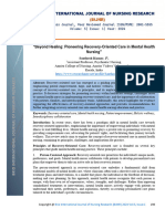 "Beyond Healing: Pioneering Recovery-Oriented Care in Mental Health Nursing" Santhosh Kumar. J