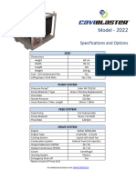 CaviBlaster 2022 - Specifications and Options