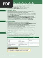 Intensifying and Softening Adverbs