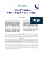 Critical Thinking Facione