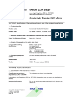 MSDS - Conductivity Standard 1413