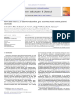 Sensors and Actuators B: Chemical: New Label Free CA125 Detection Based On Gold Nanostructured Screen-Printed Electrode