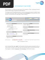 Port Forwarding and DMZ For Tilgin HG2381