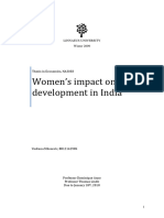 Women's Impact On Indian Development