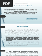 TCC Atendimento Psicológico No SUS para Pacientes Com HIV Daiélin Gomes