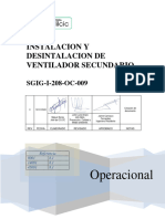 SGIG-I-208-OC-009 INSTALACIÓN Y DESINSTALACIÓN DE VENTILADOR SECUNDARIO Rev.0