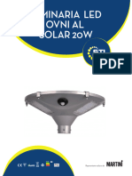 Luminaria Solar Led OVNI AL 20W Con Panel Solar de 20W