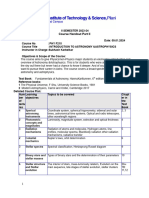 Phy F215 Astro Handout