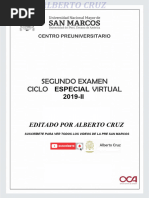 2do Examen Pre San Marcos Ciclo Especial 2019-II