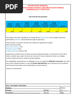 Liquidación 4 General Extra Recargo Dominical 11