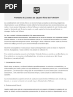 Contrato de Licencia de Usuario Final de Fortnite®