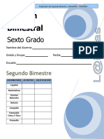 6to Grado Bimestre 2