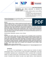 ALFABETIZAÇÃO E LETRAMENTO: Uma Aliança Necessária No Processo de Ensino/aprendizagem Na Educação Infantil