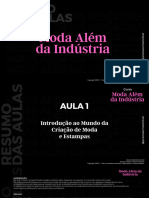 RESUMO Curso Moda Além Da Indústria