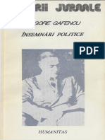 Grigore Gafencu Insemnari Politice 1929-1939 (100) Colecție: Memorii/Jurnale/Biografii