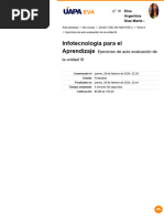 ESPAÑOL I Ejercicios de Auto Evaluación de La Unidad III