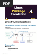 Linux Privilege Escalation