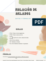 Formulación de Helados