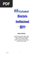 DIRECTORIO Sede Central 2011