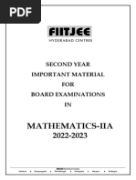 Second Year Maths-Iia Ipe Study Material 2022-23 - Final