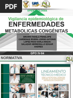 Vigilancia Epidemiológica De: Enfermedades